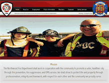 Tablet Screenshot of northwoodfire.com